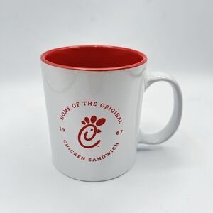 Chick-Fil-A Coffee Mug Tea Cup White & Red “1967” with Logo 12 Oz